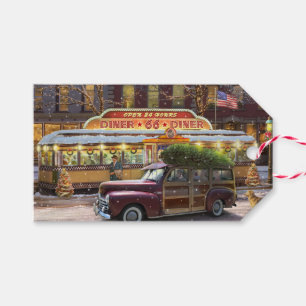 Vintage Christmas Diner Gift Tags