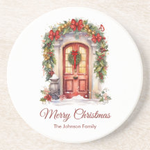 Vintage Christmas Door Coaster