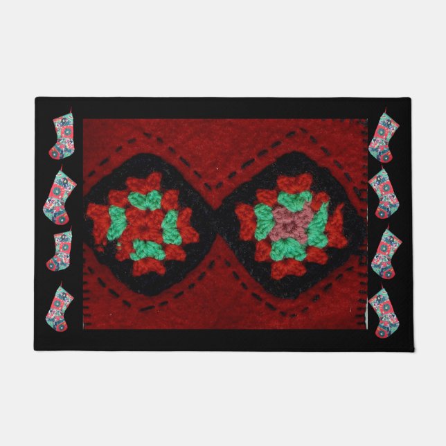 Vintage Christmas Doormat (Front)