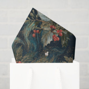 Vintage Christmas Elegant Sparkle Tissue Paper