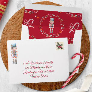 Vintage Christmas Envelope with Soldier