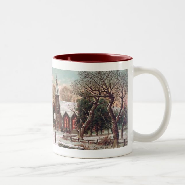 Vintage Christmas Eve Coffee Mug (Right)