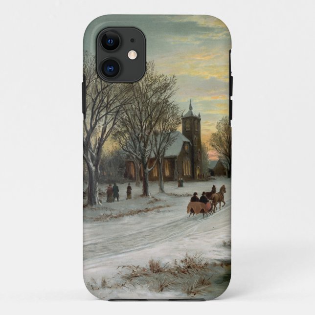 Vintage Christmas Eve Night Case-Mate iPhone Case (Back)