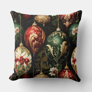 Vintage Christmas fantasy Floral Pattern Cushion