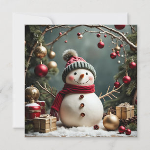 Vintage Christmas - Flat Greeting Card