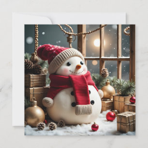 Vintage Christmas - Flat Greeting Card