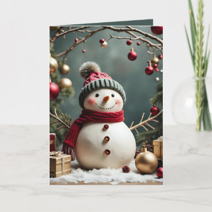 Vintage Christmas - Folded Greeting Card