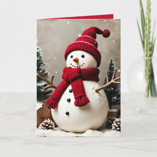 Vintage Christmas - Folded Greeting Card