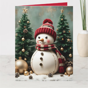 Vintage Christmas - Folded Greeting Card