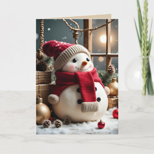 Vintage Christmas - Folded Greeting Card