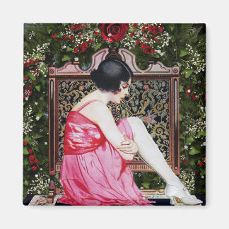 Vintage Christmas Fridge Magnet