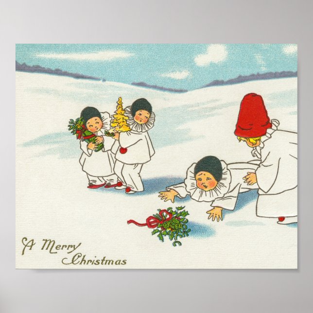 Vintage Christmas funny Holiday  Poster (Front)