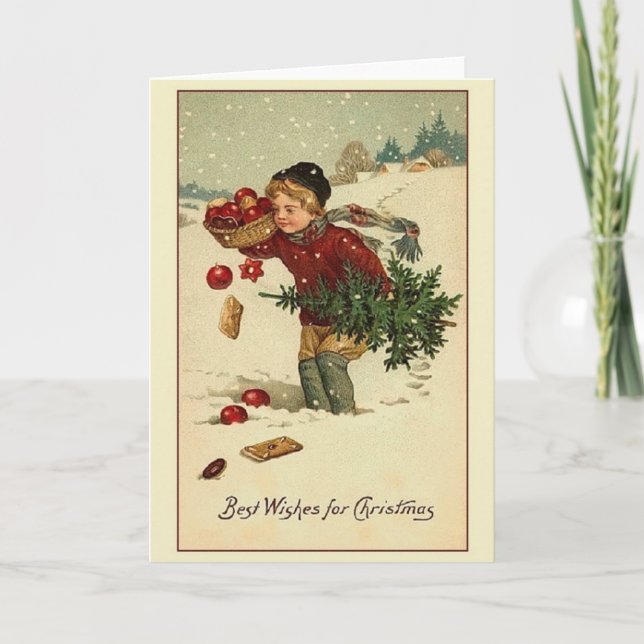 Vintage Christmas Greeting Card (Front)