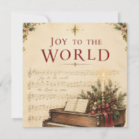 Vintage Christmas Greeting , Classical Music style