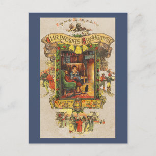 Vintage Christmas Greeting Postcard