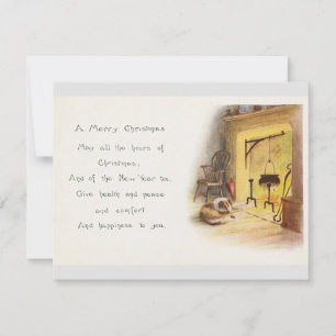 Vintage Christmas Greetings Card