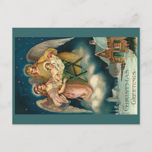Vintage Christmas Greetings postcard