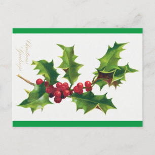 Vintage Christmas Greetings Postcard (1906) 