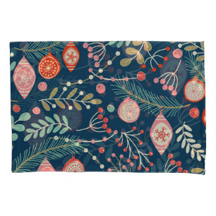 Vintage Christmas Hand Drawn Seamless Pillowcase