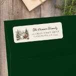 Vintage Christmas Handwritten Script Address Return Address Label<br><div class="desc">For your invitations or greeting cards this Christmas. Personalise with your own text.</div>