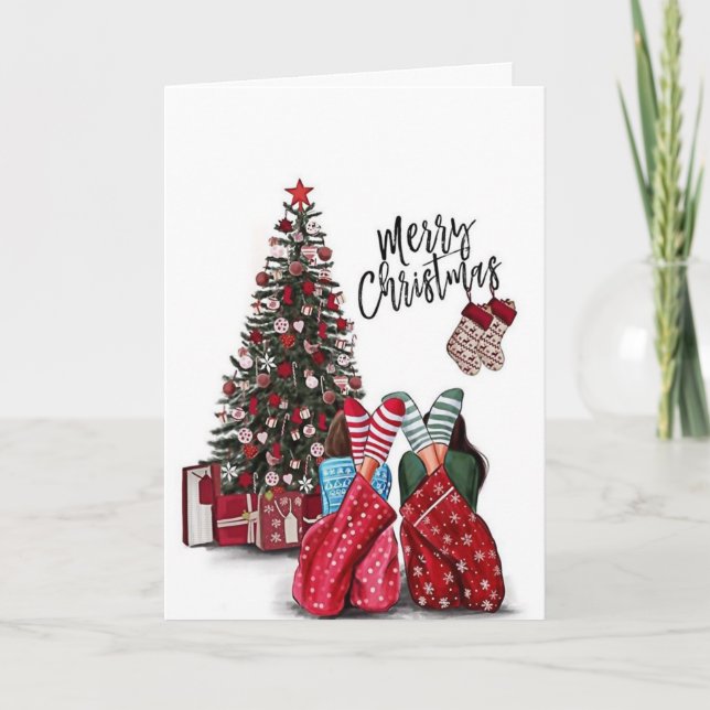 Vintage Christmas Holiday Card (Front)