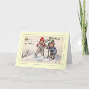 Vintage Christmas Holiday Card