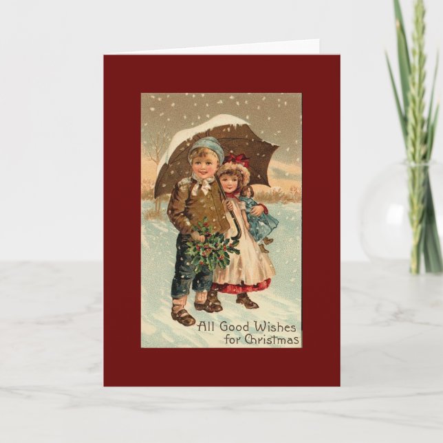 Vintage, Christmas Holiday Card (Front)