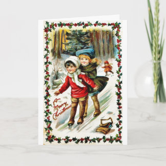 Vintage Christmas Holiday Card