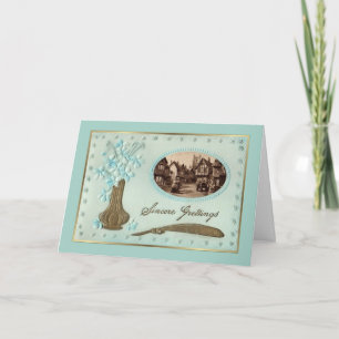 Vintage Christmas Holiday Card