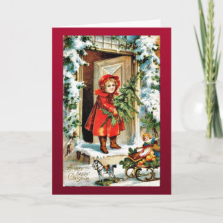Vintage Christmas Holiday Card