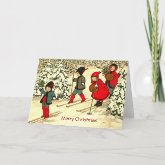 Vintage Christmas Holiday Card