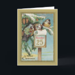 Vintage Christmas Holiday Card<br><div class="desc">Vintage Christmas card circa1910.This image (or other media file) is in the public domain because its copyright has expired.</div>