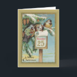 Vintage Christmas Holiday Card<br><div class="desc">Vintage Christmas card circa1910.This image (or other media file) is in the public domain because its copyright has expired.</div>