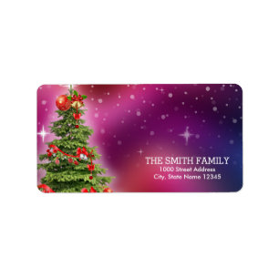Vintage Christmas Holiday Label