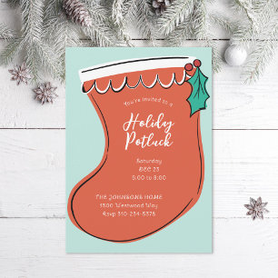 Vintage Christmas Holiday Party Invitation
