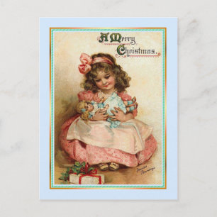 Vintage Christmas Holiday Postcard