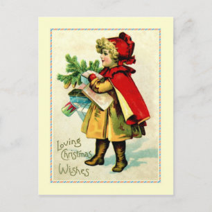 Vintage Christmas Holiday Postcard