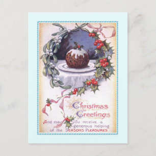Vintage Christmas Holiday Postcard