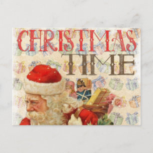 Vintage Christmas Holiday Postcard