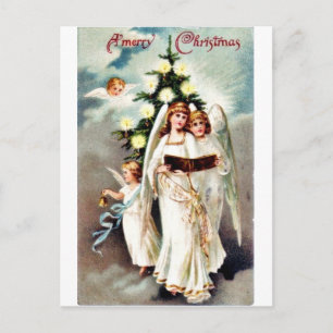 Vintage Christmas Holiday Postcard