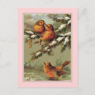 Vintage Christmas Holiday Postcard