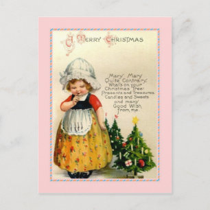 Vintage Christmas Holiday Postcard