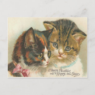 Vintage Christmas Holiday Postcard