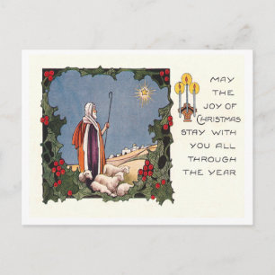 Vintage Christmas Holiday Postcard