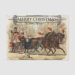 Vintage Christmas Horse Carriage Ride Tissue Paper<br><div class="desc">Vintage Christmas Horse Carriage Ride Tissue Paper</div>