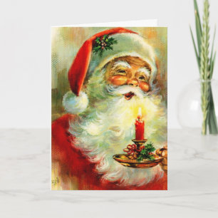 Vintage Christmas ~ Jolly Santa Card