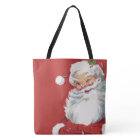 Vintage Christmas, Jolly Santa Claus Winking