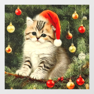 Vintage Christmas Kitten