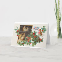 Vintage Christmas Kittens