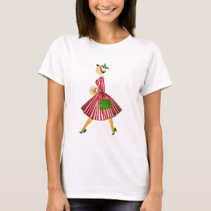 vintage christmas lady T-Shirt